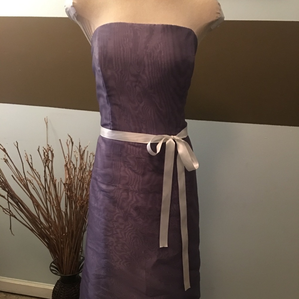 After Six Sheer Strapless Dress